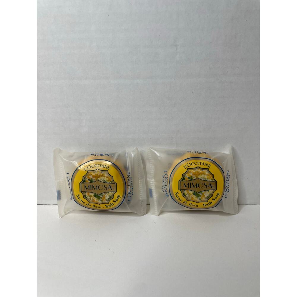 NEW L'Occitane MIMOSA Travel Soap 2 Pack